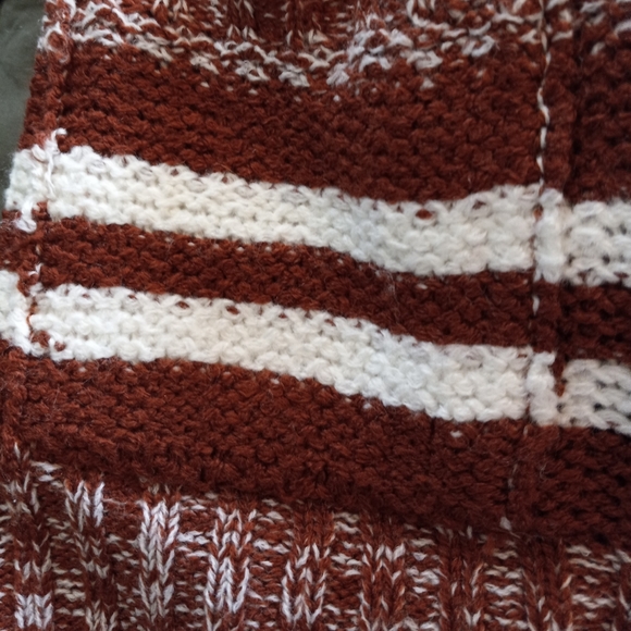 Jason Maxwell open cardigan size petite M striped front pockets - Picture 3 of 9